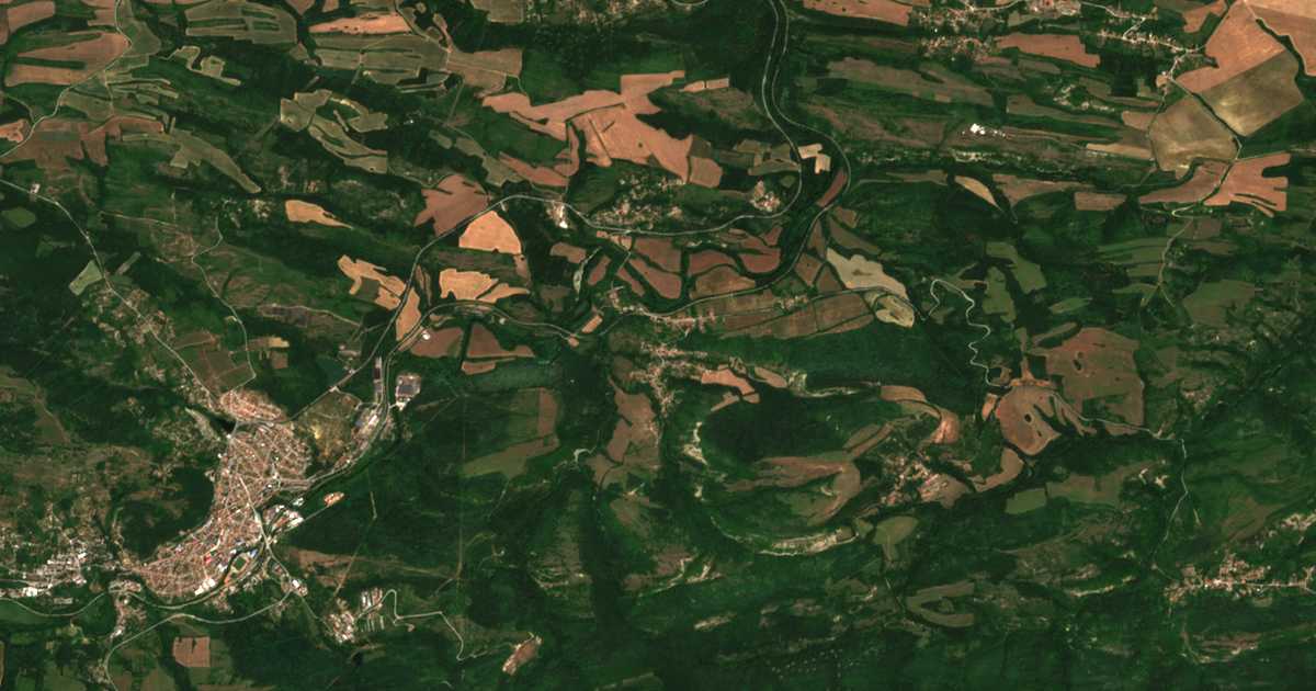 Satellitenkarte von Gančovec