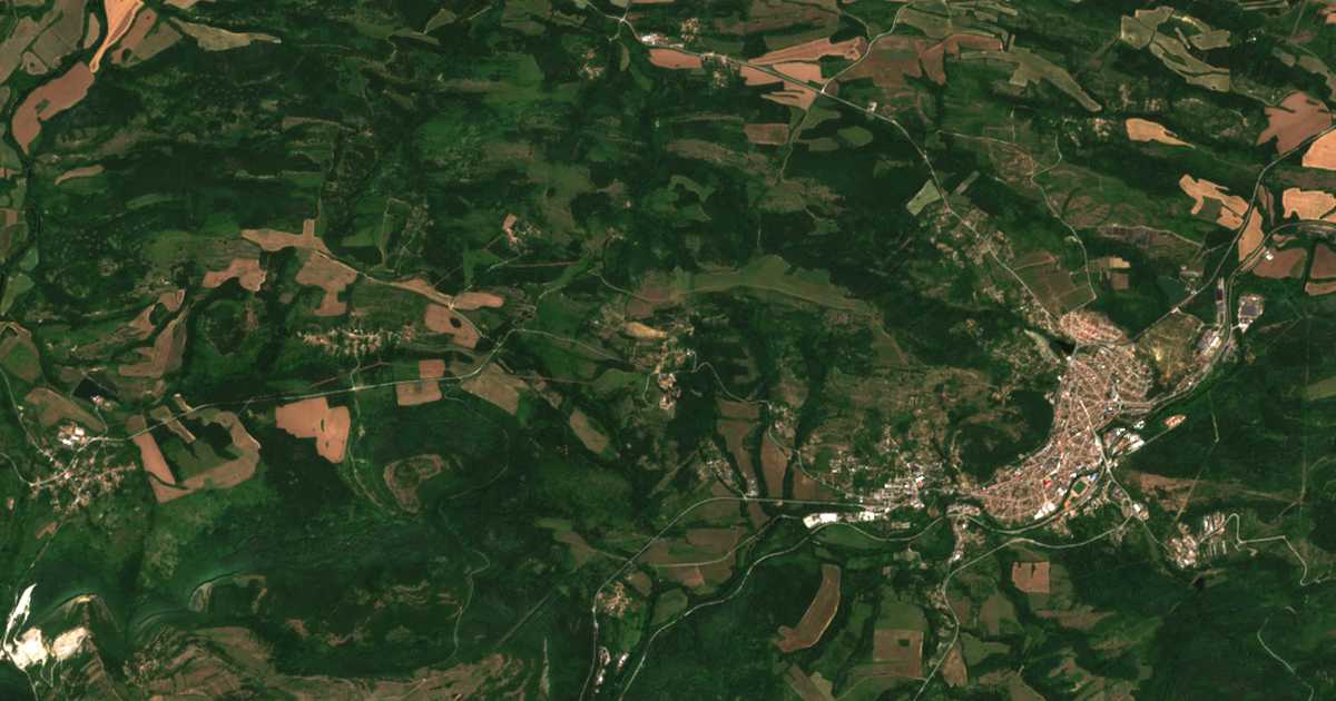 Satellitenkarte von Geša