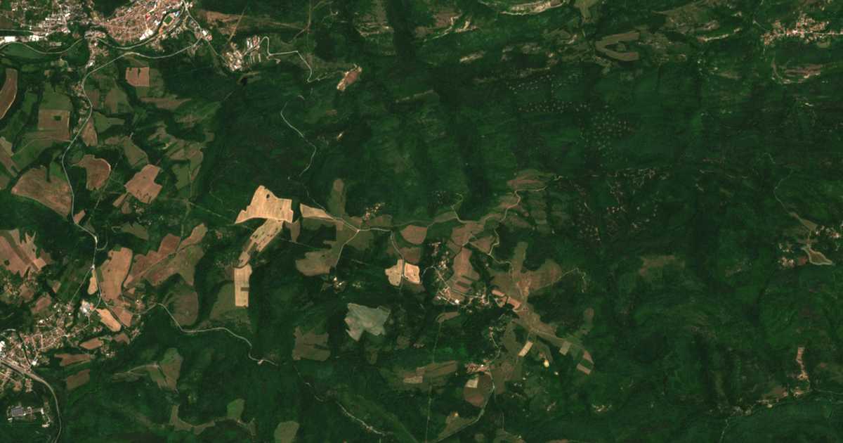 Satellitenkarte von Gluška