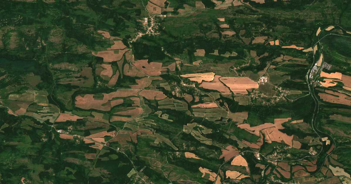 Satellitenkarte von Turkinča