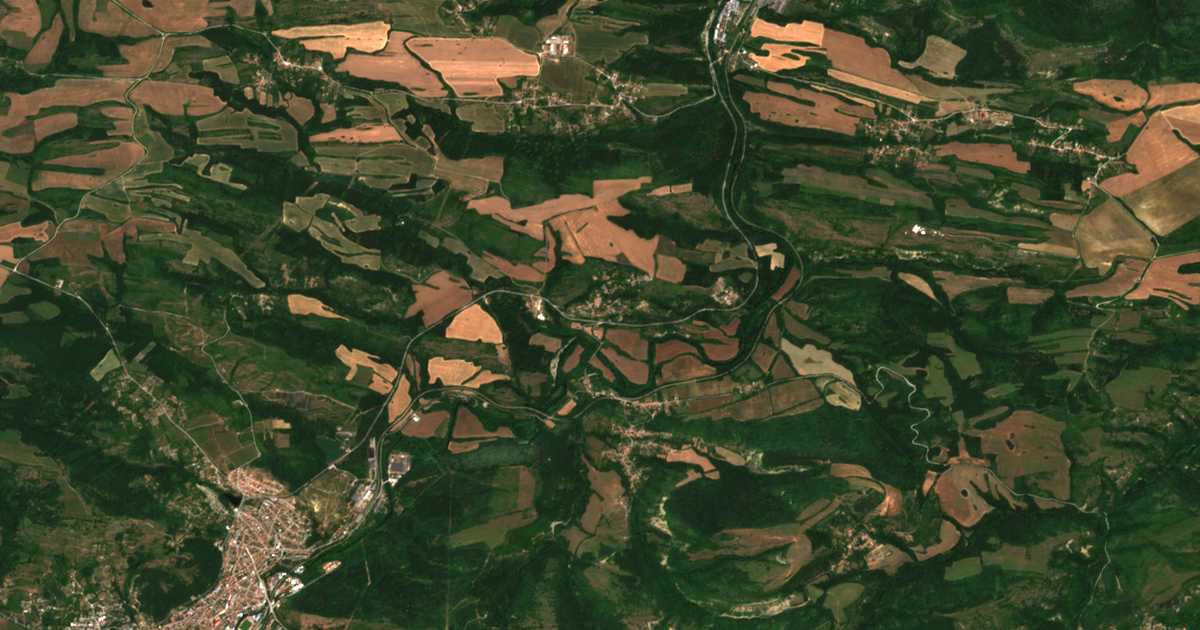 Satellitenkarte von Zaja