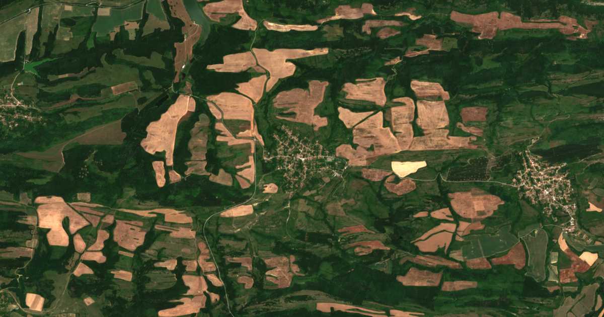 Satellitenkarte von Burja