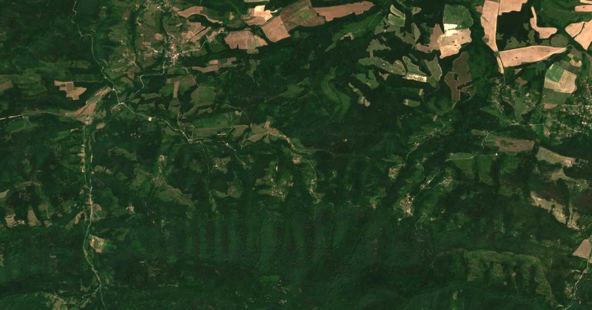 Satellitenkarte von Duševski kolibi
