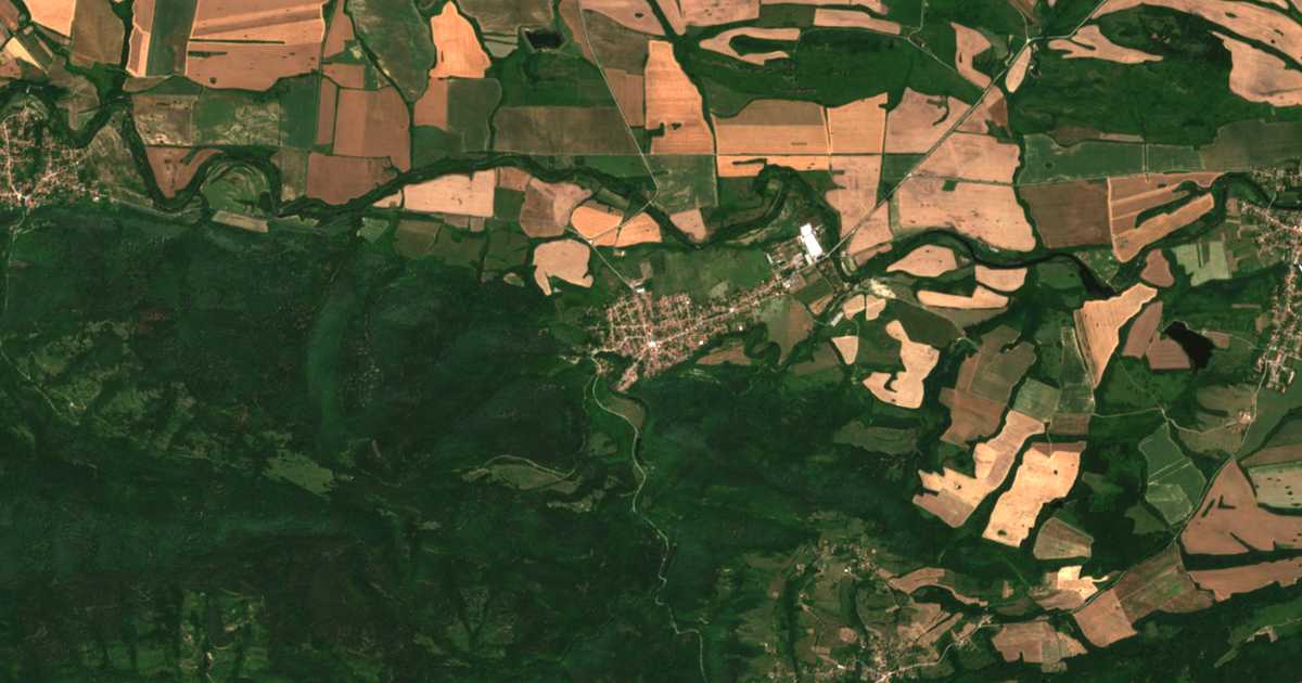 Satellitenkarte von Gradnica