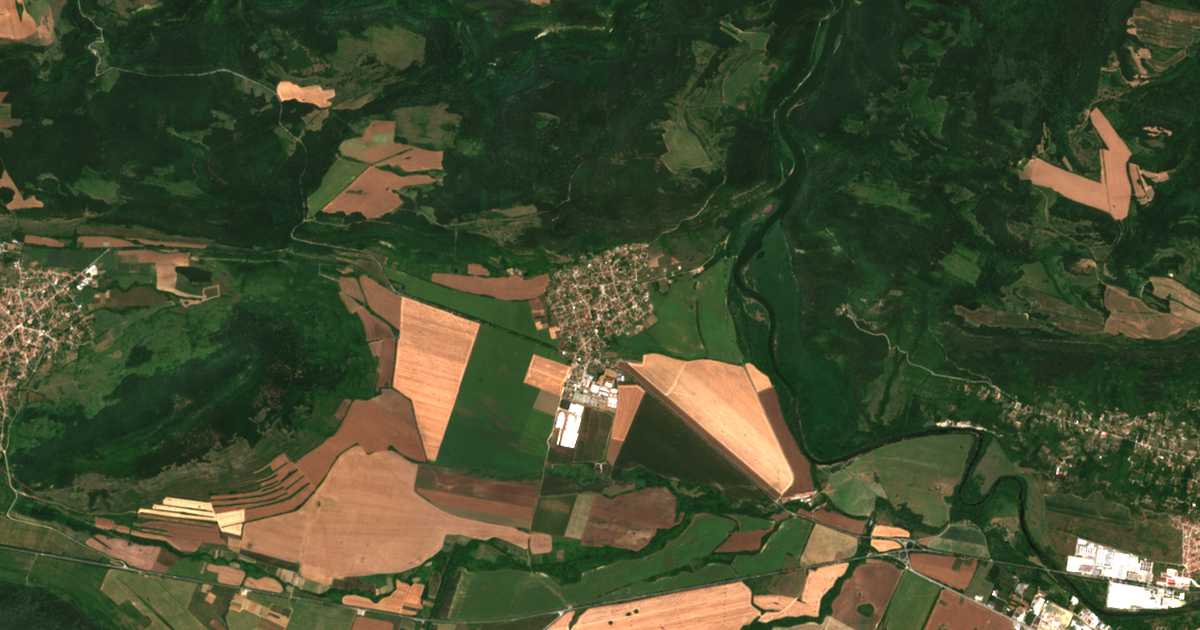 Satellitenkarte von Kormjansko