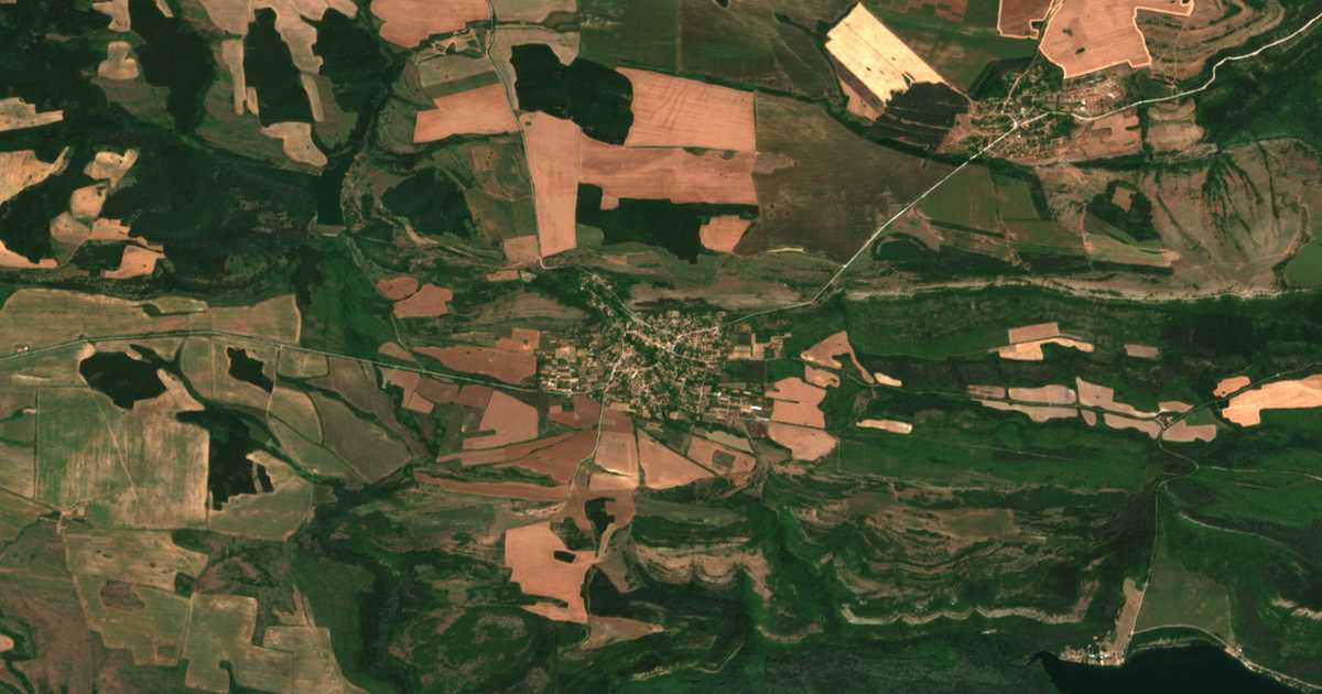 Satellitenkarte von Kramolin