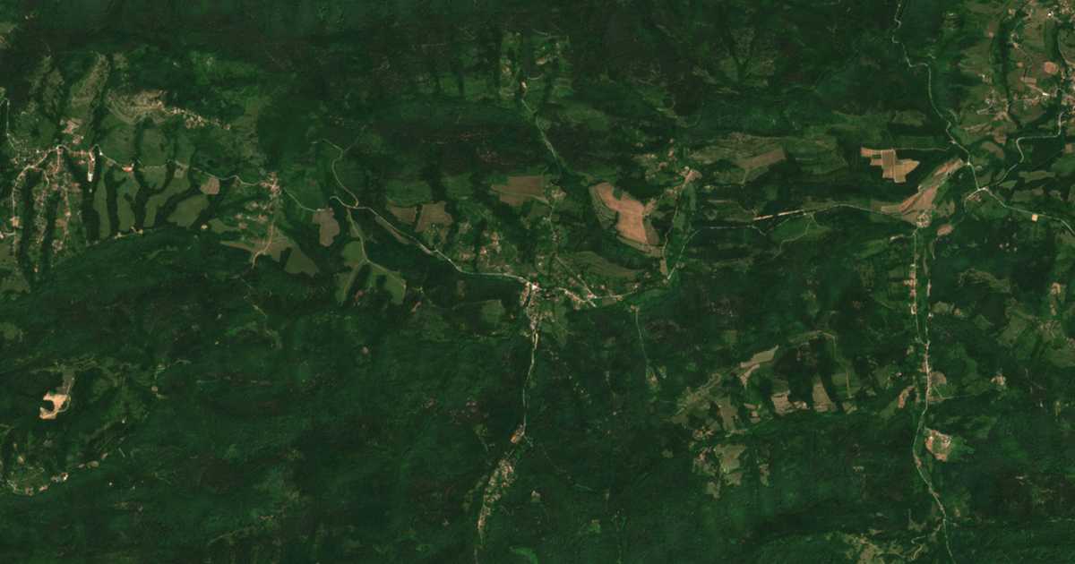 Satellitenkarte von Mlečevo