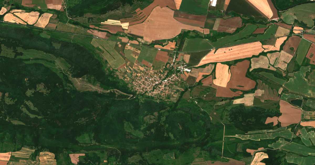 Satellitenkarte von Rjahovcite