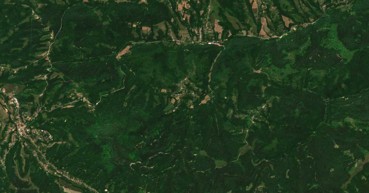 Satellitenkarte von Tabaška