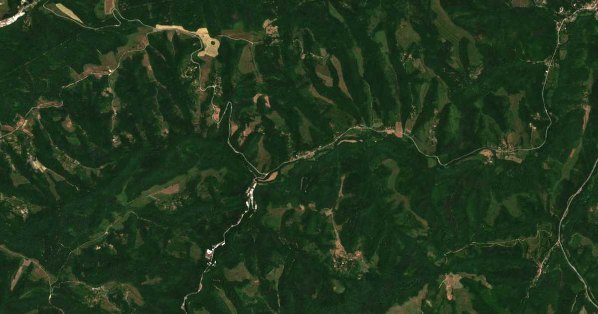 Satellitenkarte von Belica