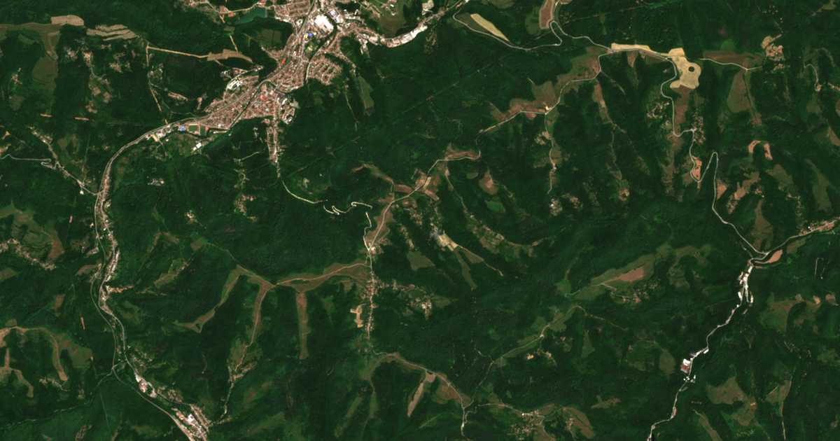 Satellitenkarte von Milevci