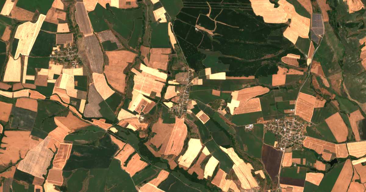 Satellitenkarte von Brjast