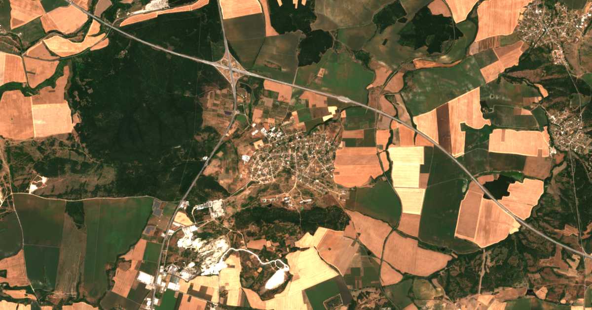 Satellitenkarte von Krepost