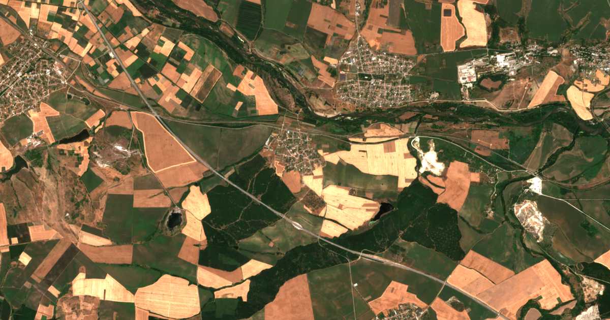 Satellitenkarte von Krum
