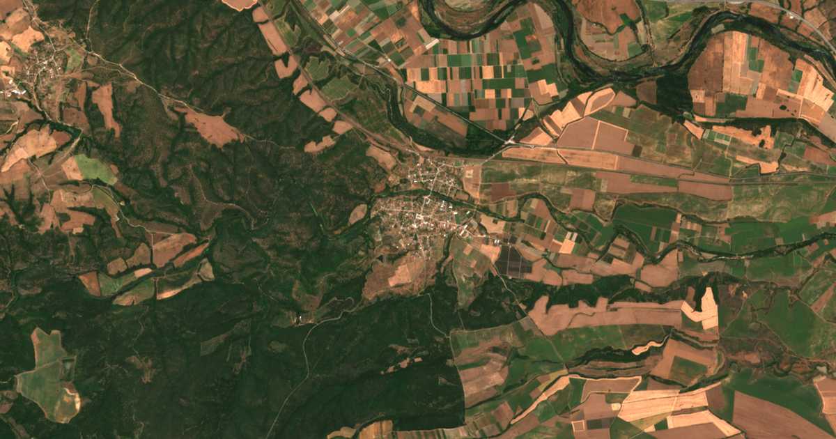 Satellitenkarte von Biser