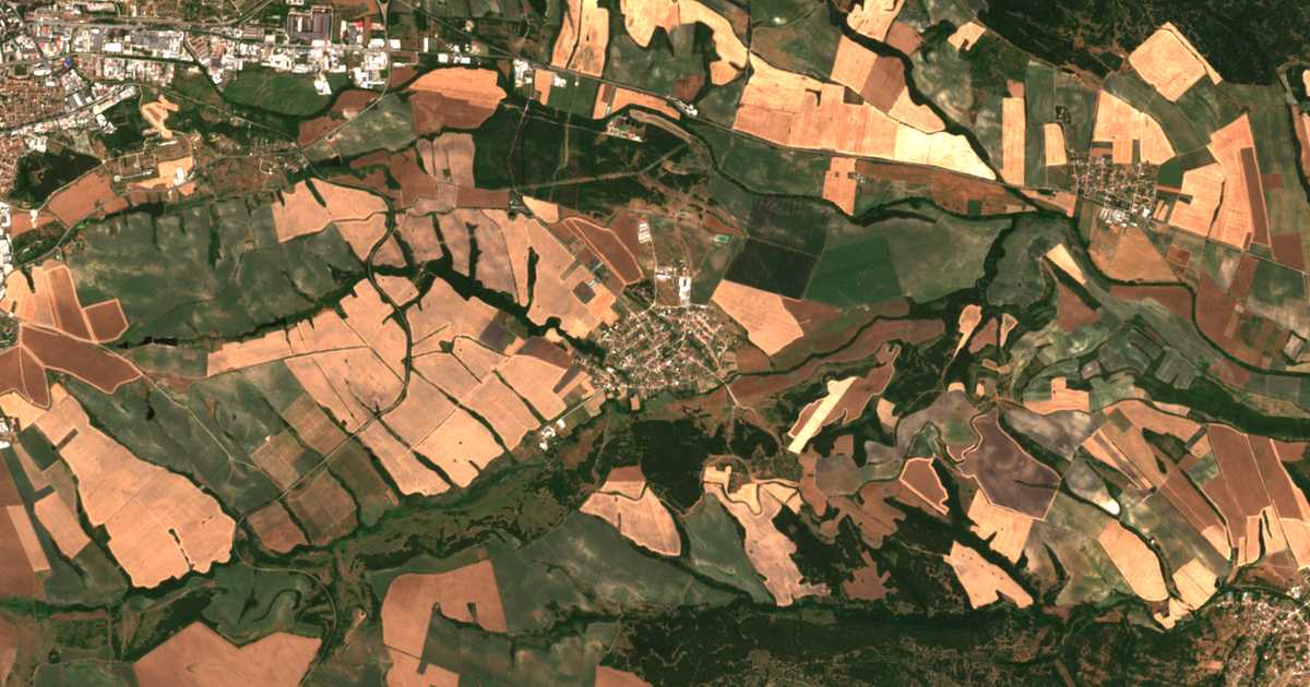 Satellitenkarte von Stambolijski
