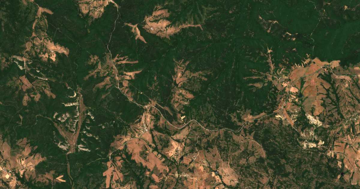 Satellitenkarte von Brusino