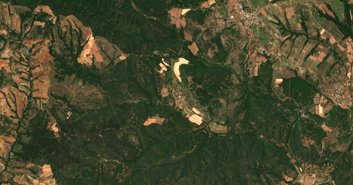 Satellitenkarte von Orešino