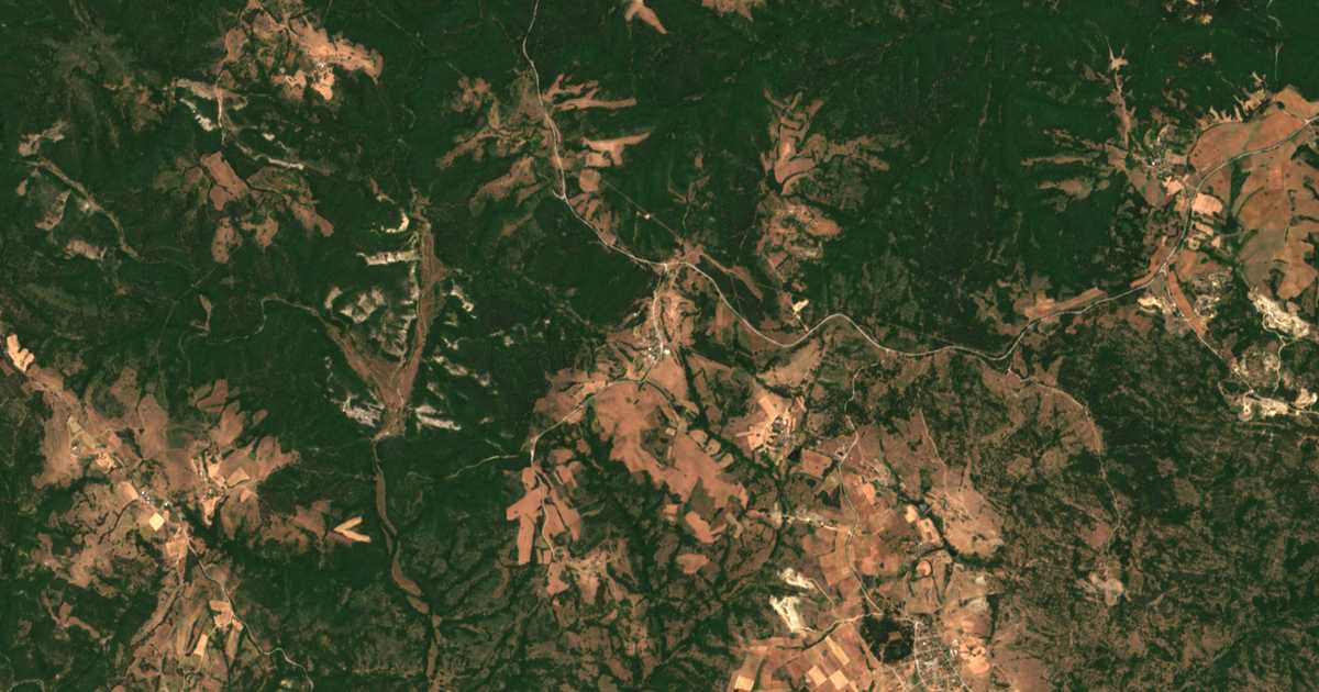Satellitenkarte von Planinec
