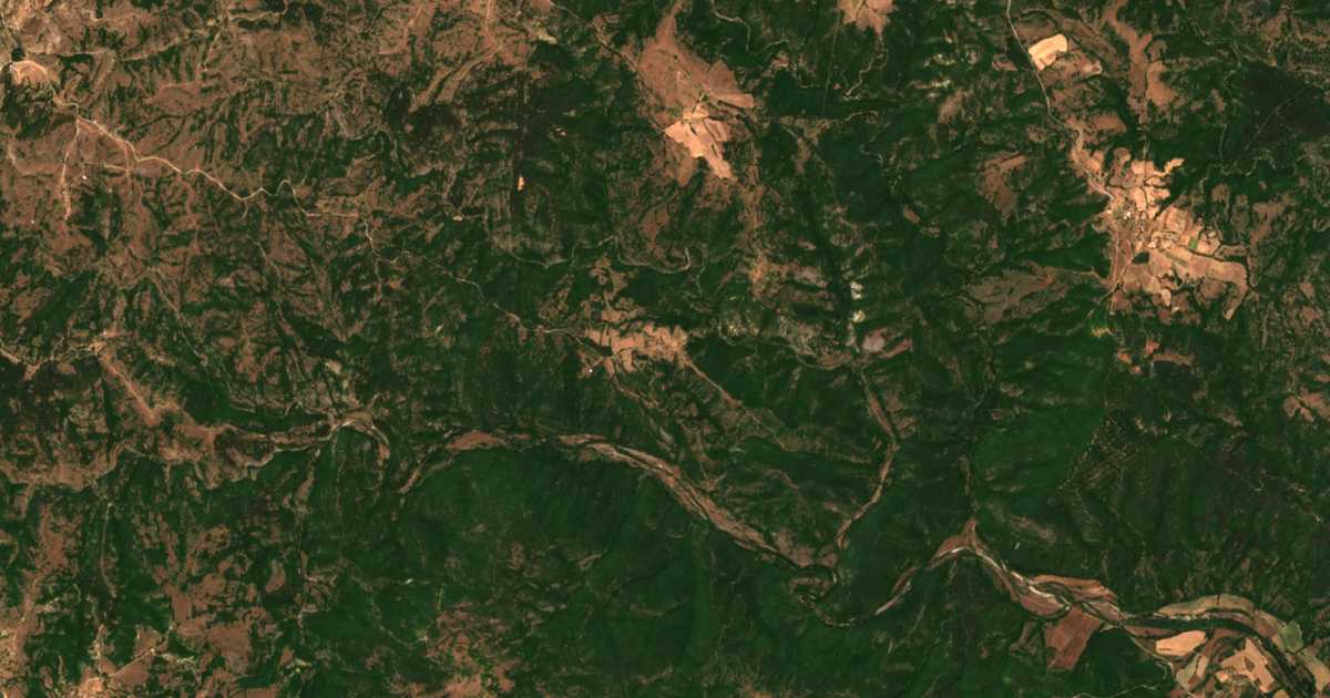Satellitenkarte von Vis