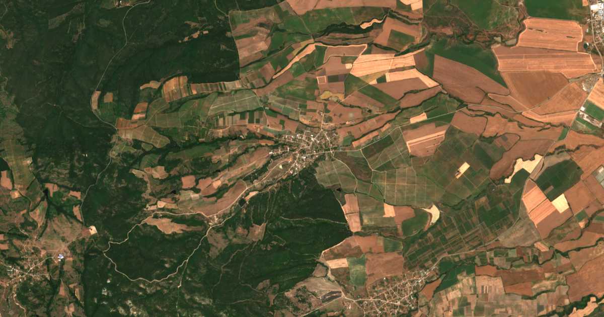 Satellitenkarte von Belica