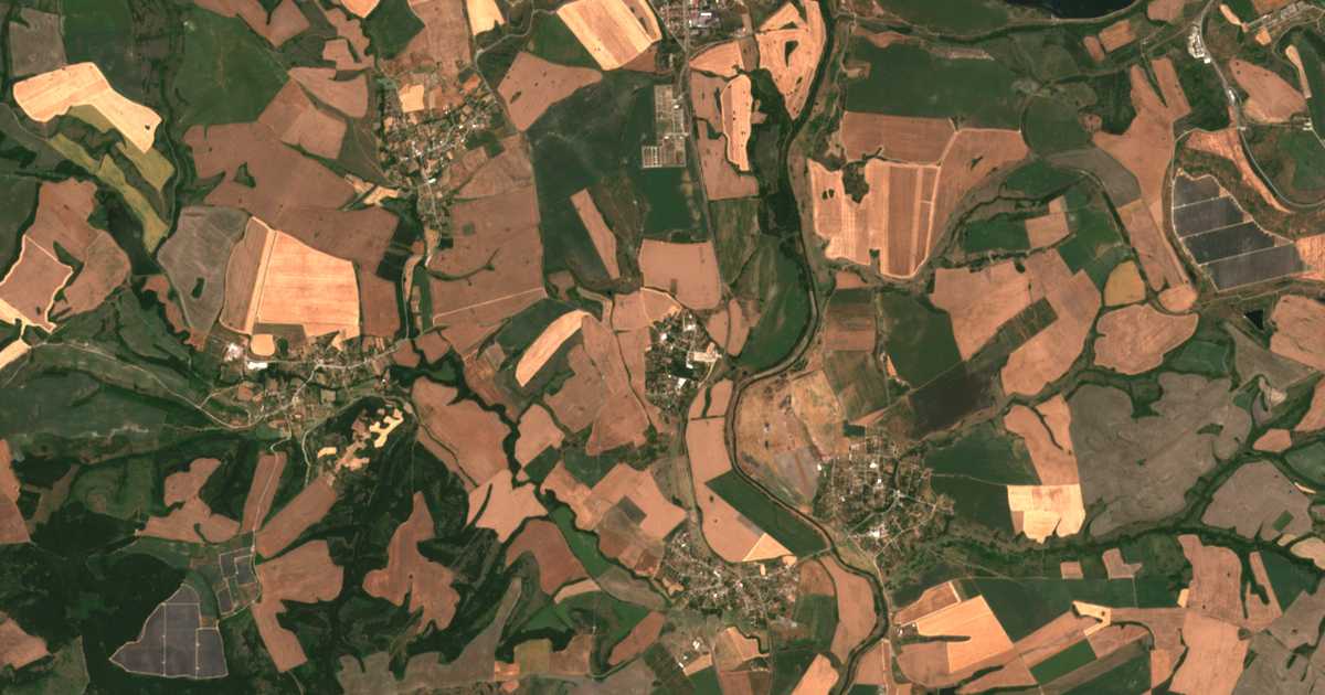 Satellitenkarte von Pjǎsačevo