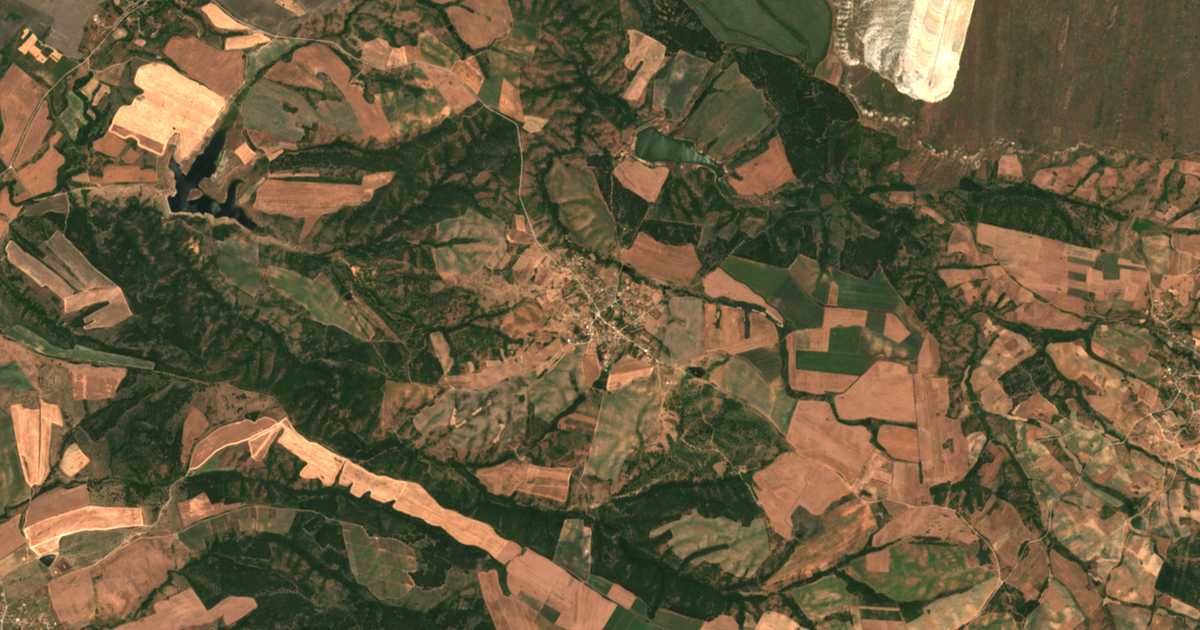 Satellitenkarte von Tjanevo