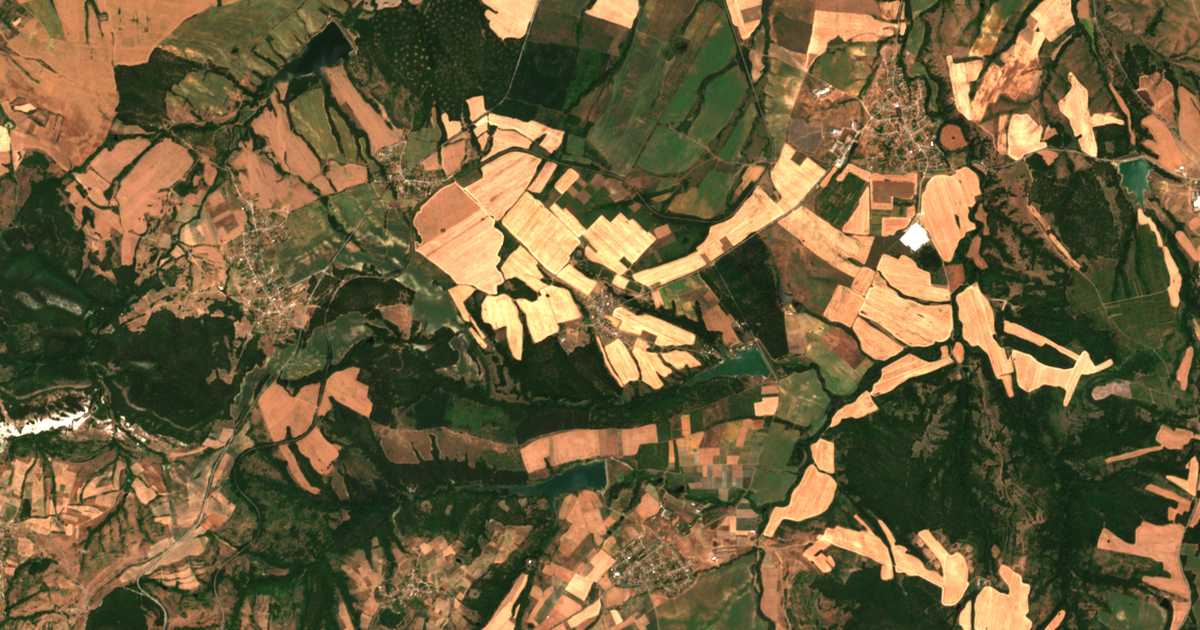Satellitenkarte von Balkan