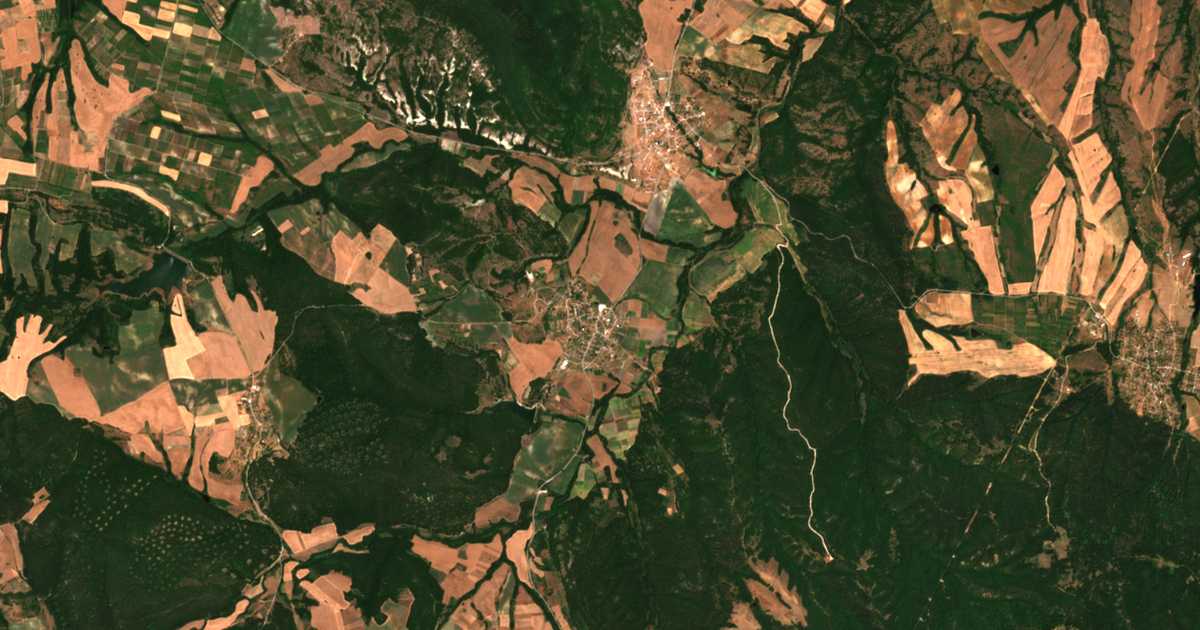 Satellitenkarte von Dolno Botevo