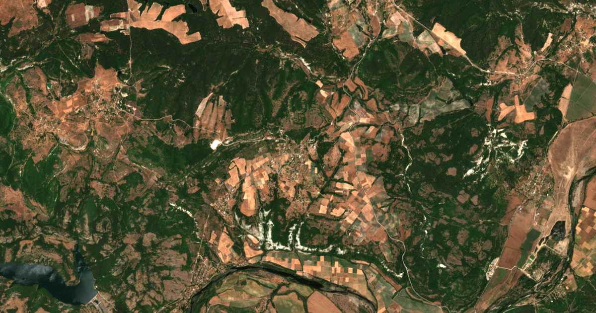 Satellitenkarte von Pčelari
