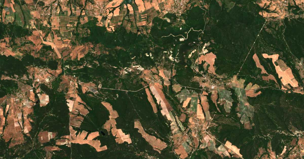 Satellitenkarte von Vodenci