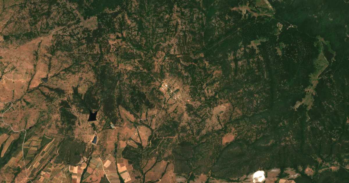 Satellitenkarte von Kostur