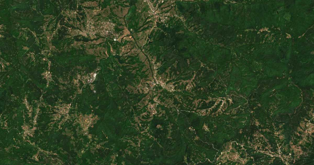 Satellitenkarte von Padina