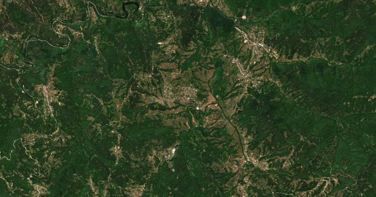 Satellitenkarte von Žǎltuša