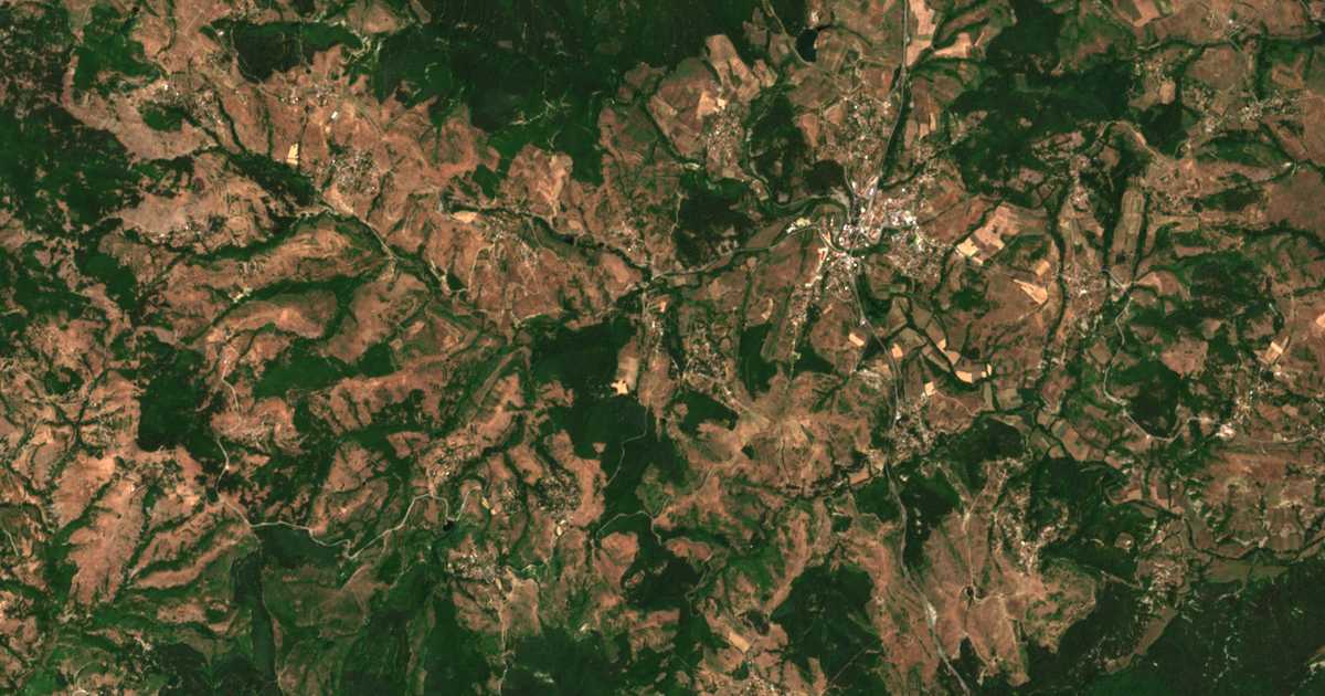 Satellitenkarte von Božurci