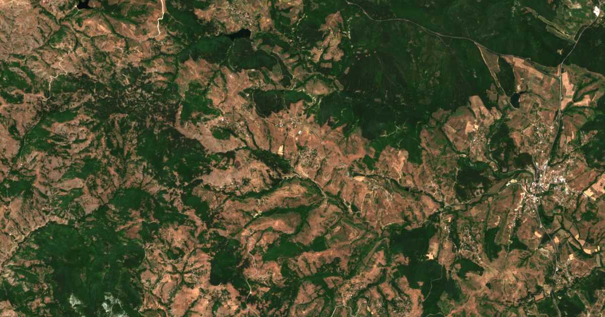 Satellitenkarte von Vodač