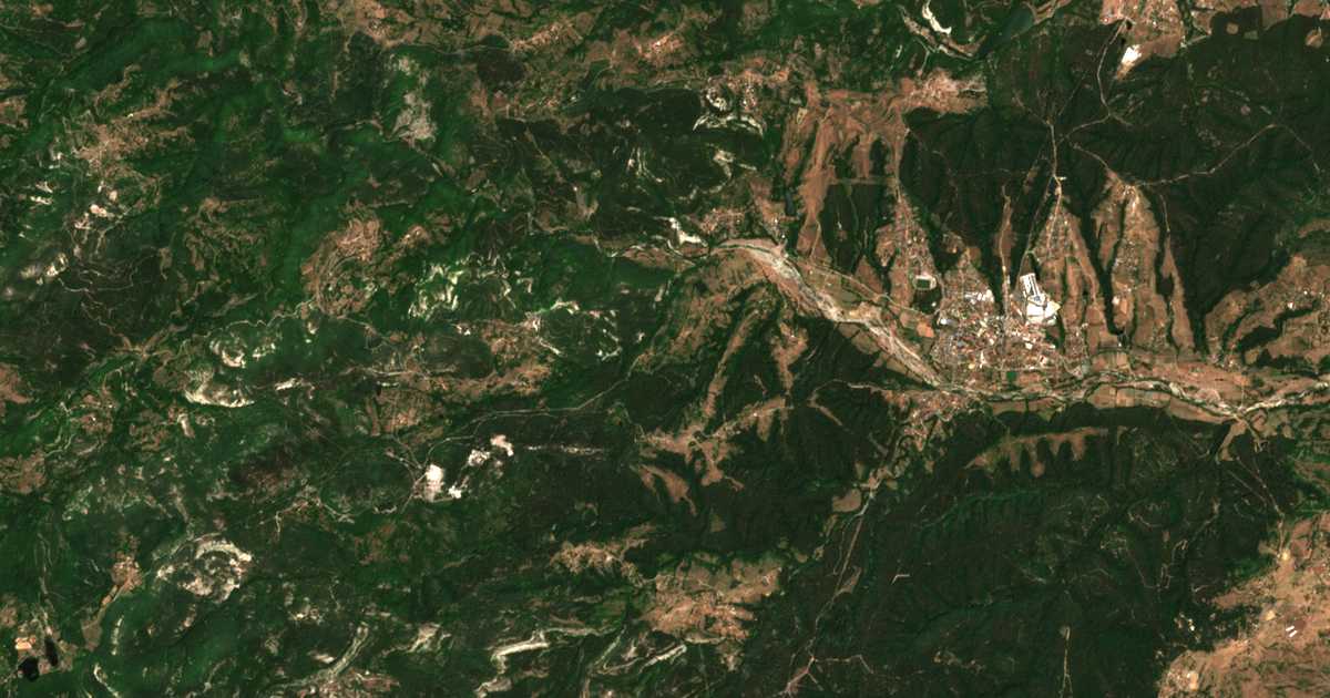 Satellitenkarte von Albanci