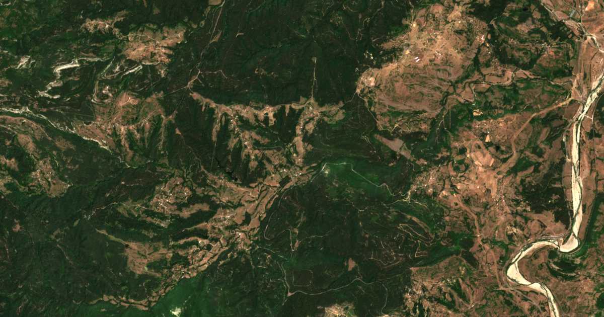 Satellitenkarte von Ovčevo
