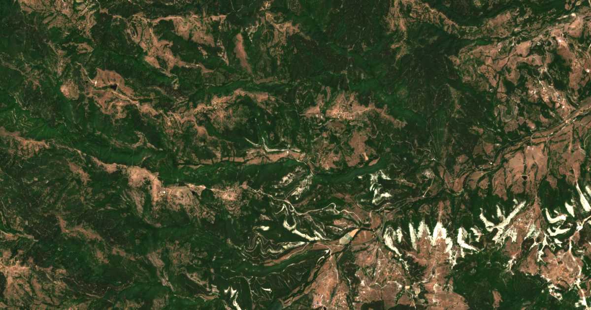 Satellitenkarte von Potoče