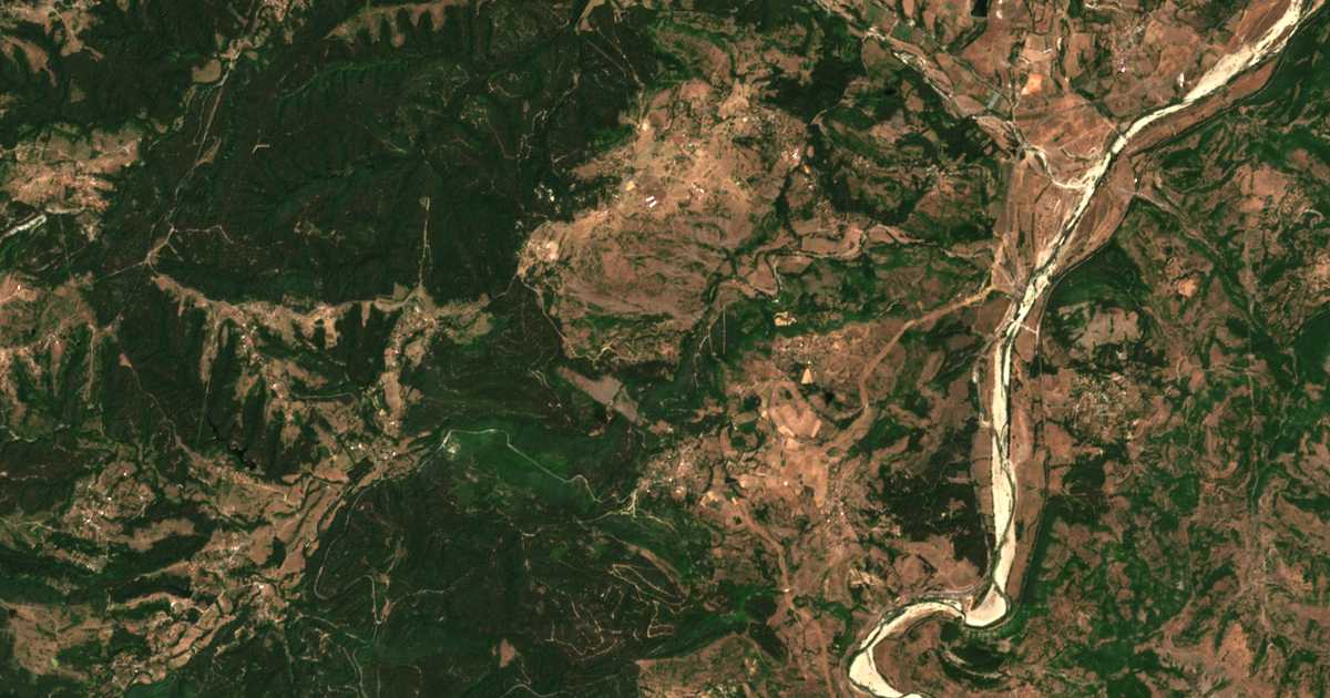Satellitenkarte von Žǎlti rid