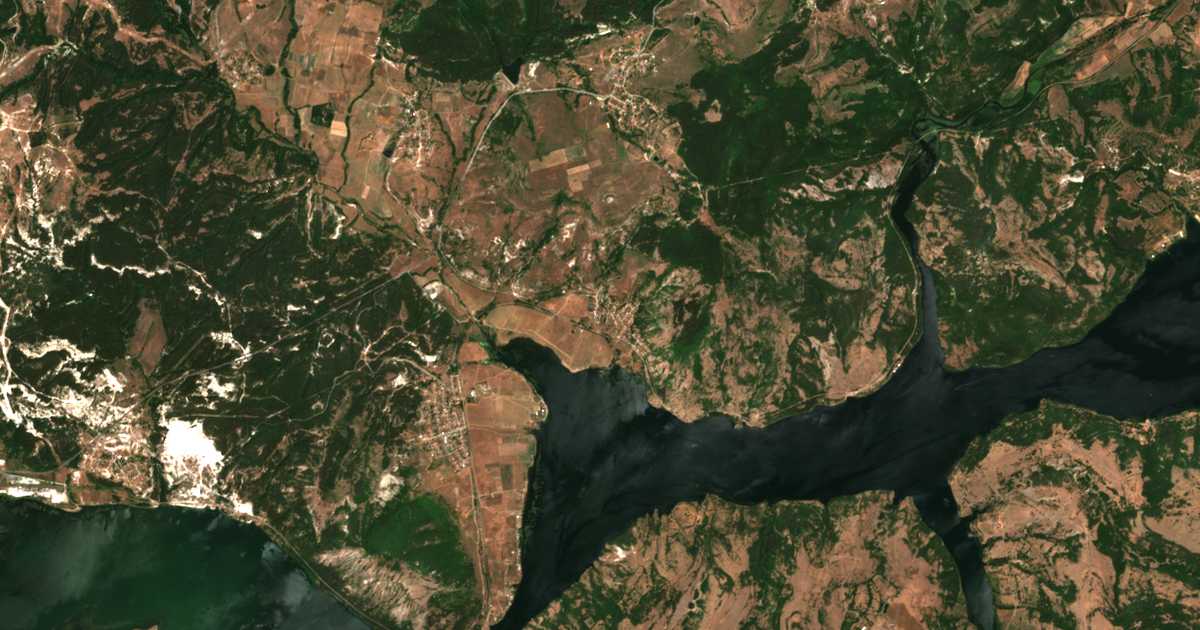 Satellitenkarte von Zvezdelina