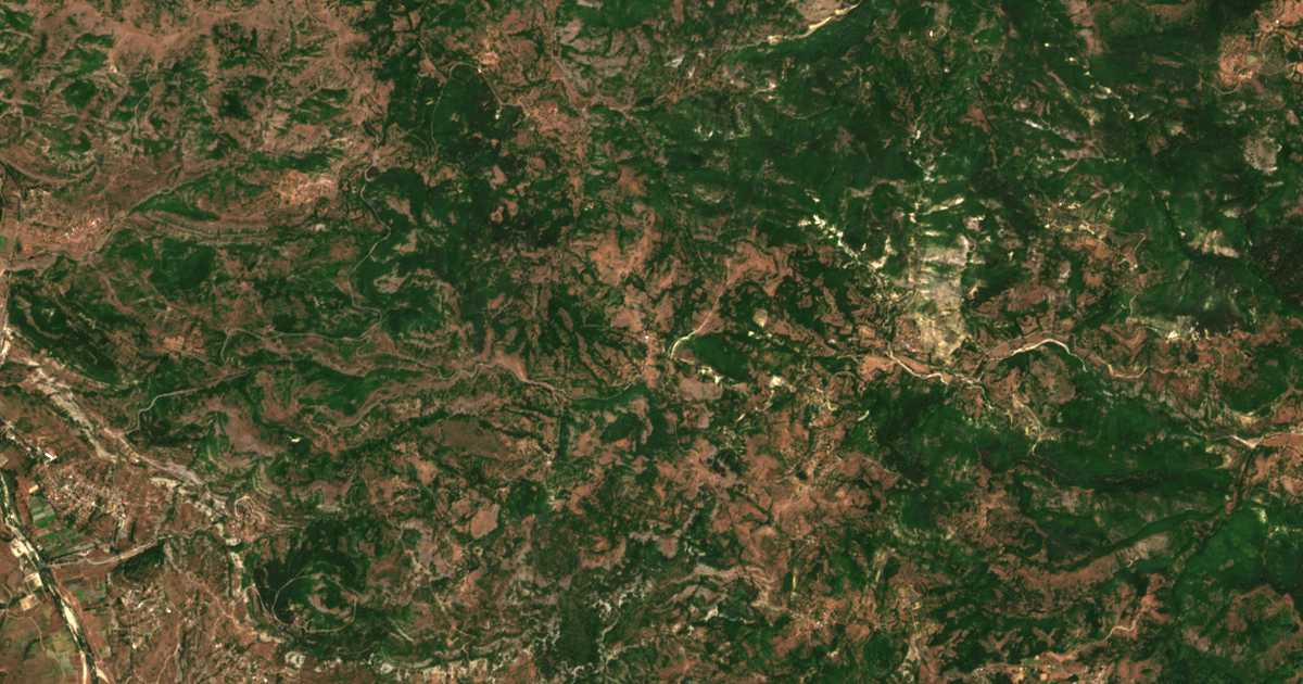 Satellitenkarte von Čavka