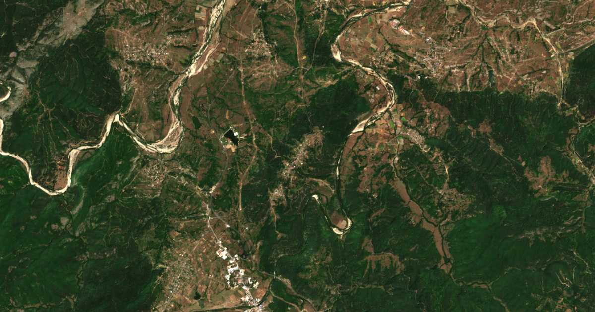 Satellitenkarte von Domište