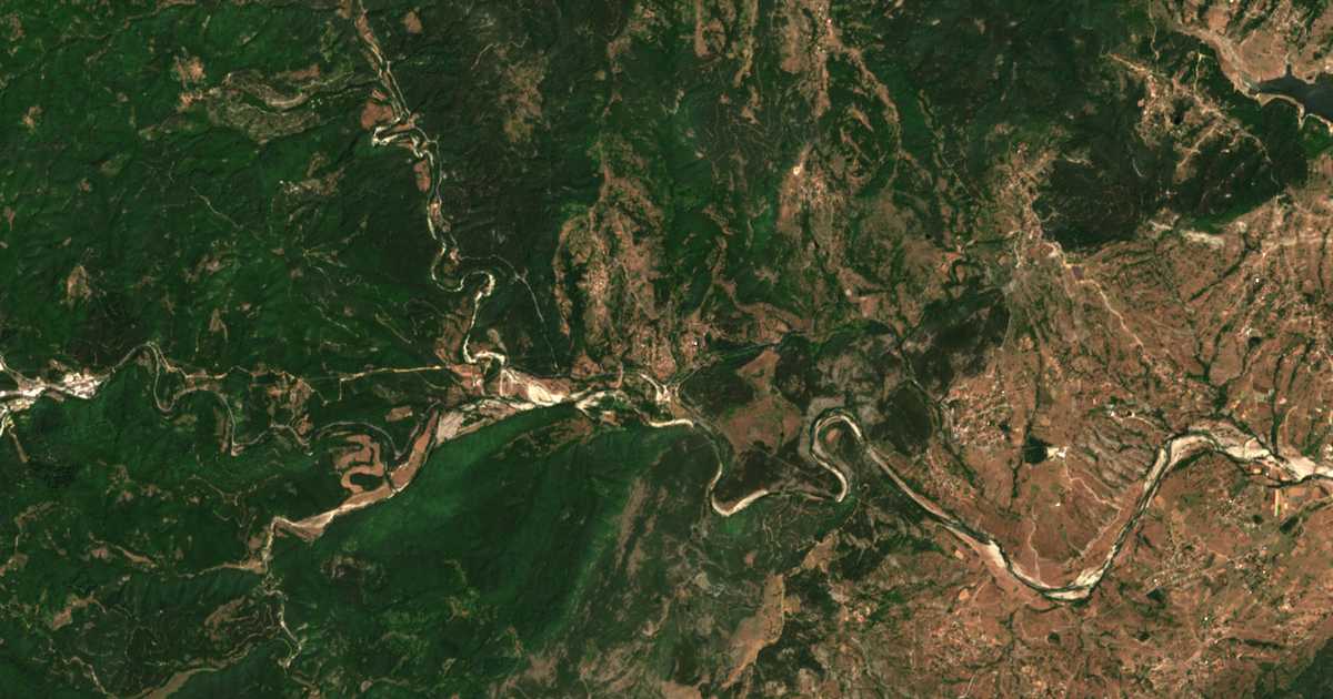 Satellitenkarte von Preseka