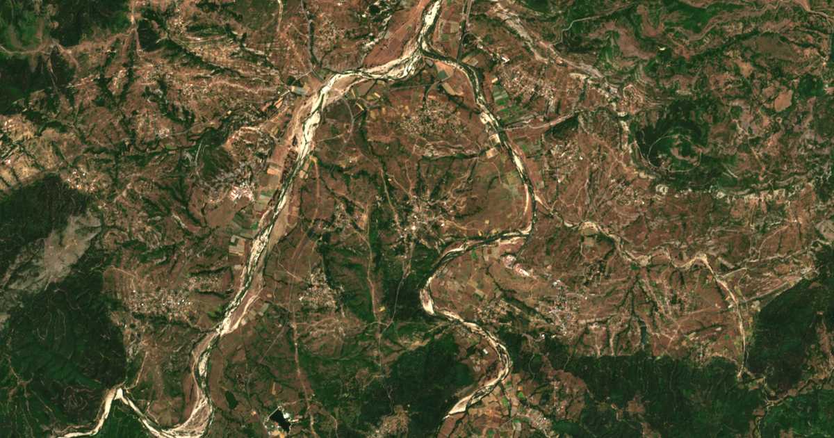 Satellitenkarte von Šopci