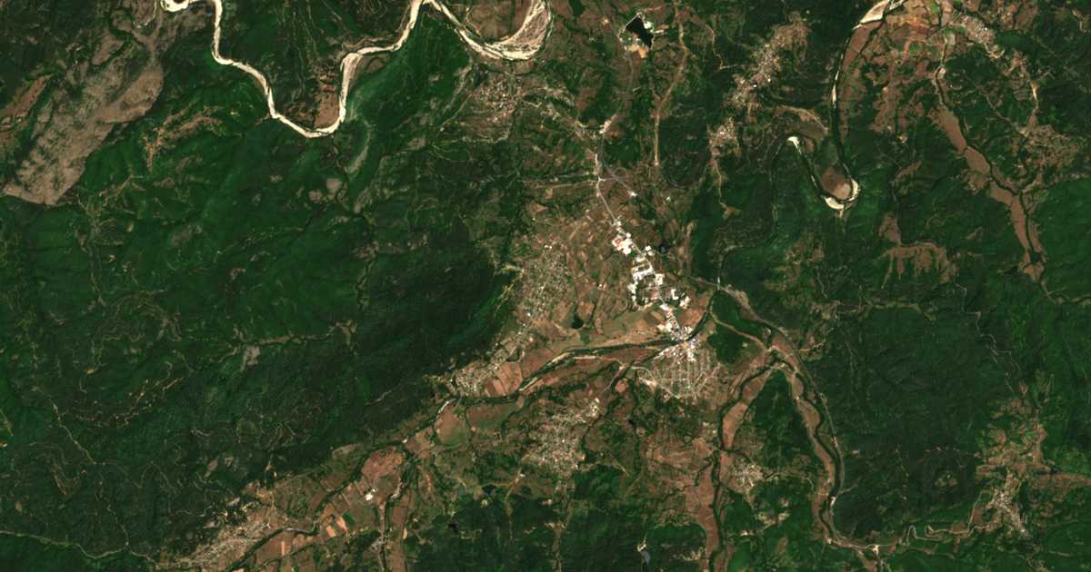 Satellitenkarte von Zavoja