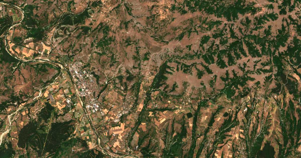 Satellitenkarte von Kamenka