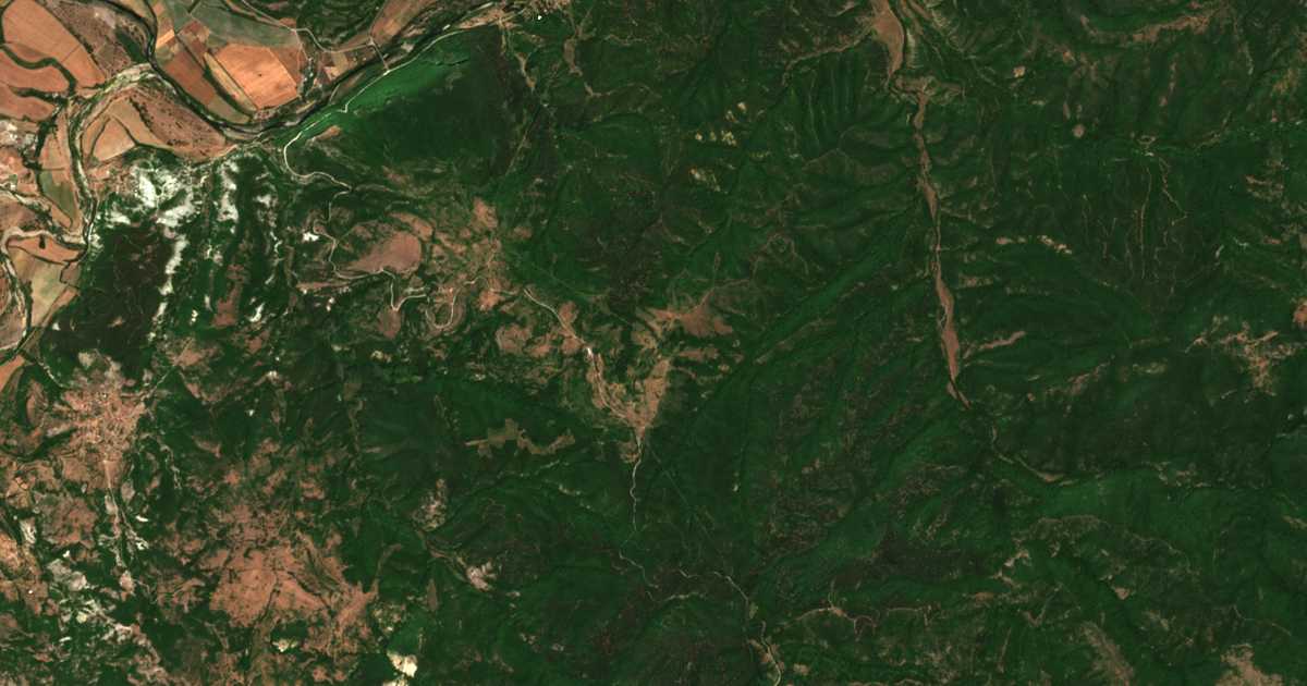 Satellitenkarte von Kožuharci