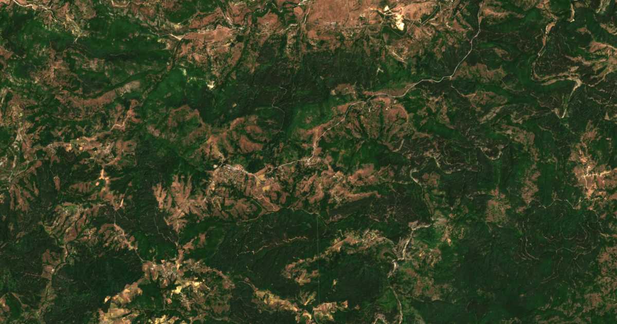 Satellitenkarte von Leštarka