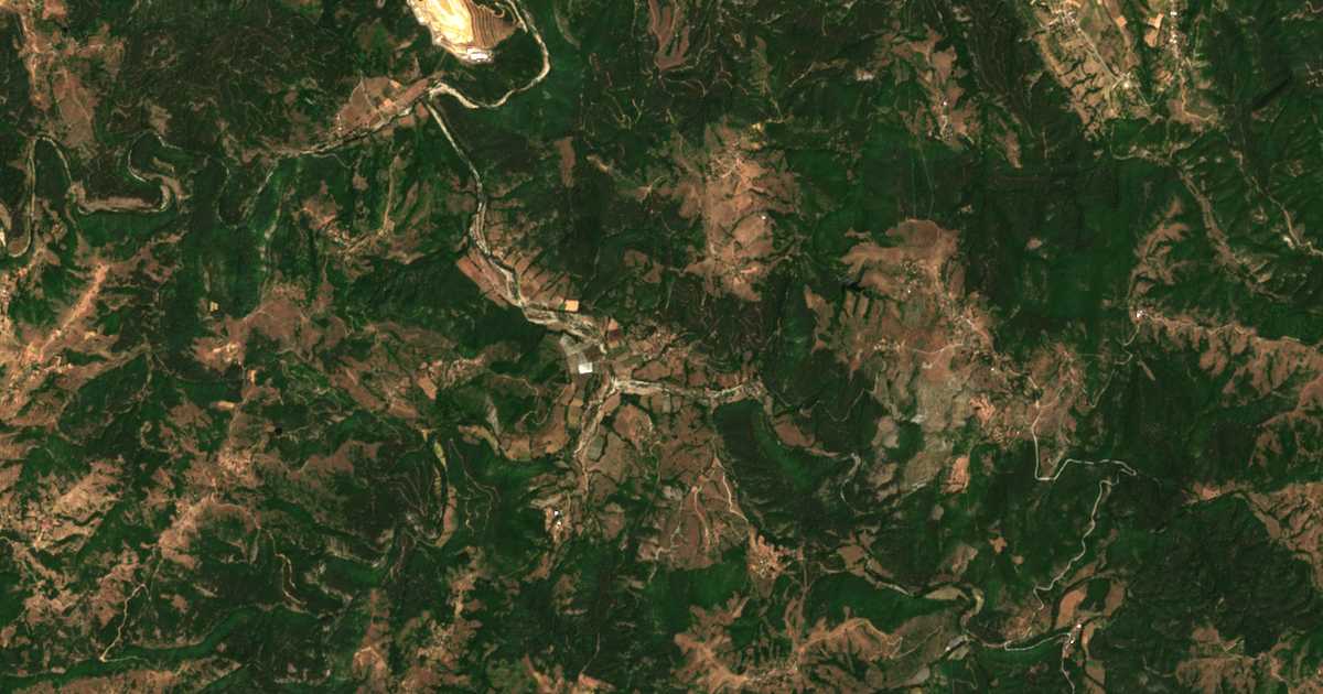 Satellitenkarte von Malko Kamenjane